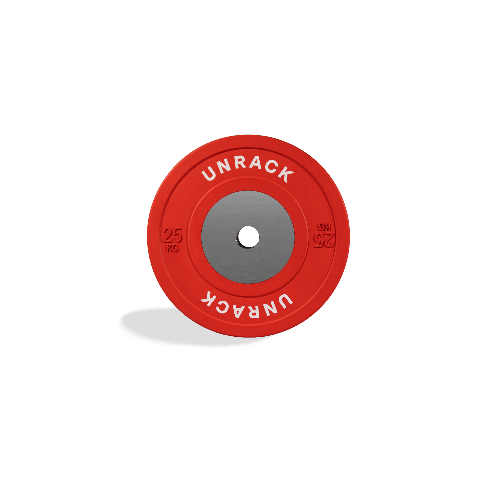 Unrack Competition Style Bumper Plates – Thin IWF spec, Steel Hub