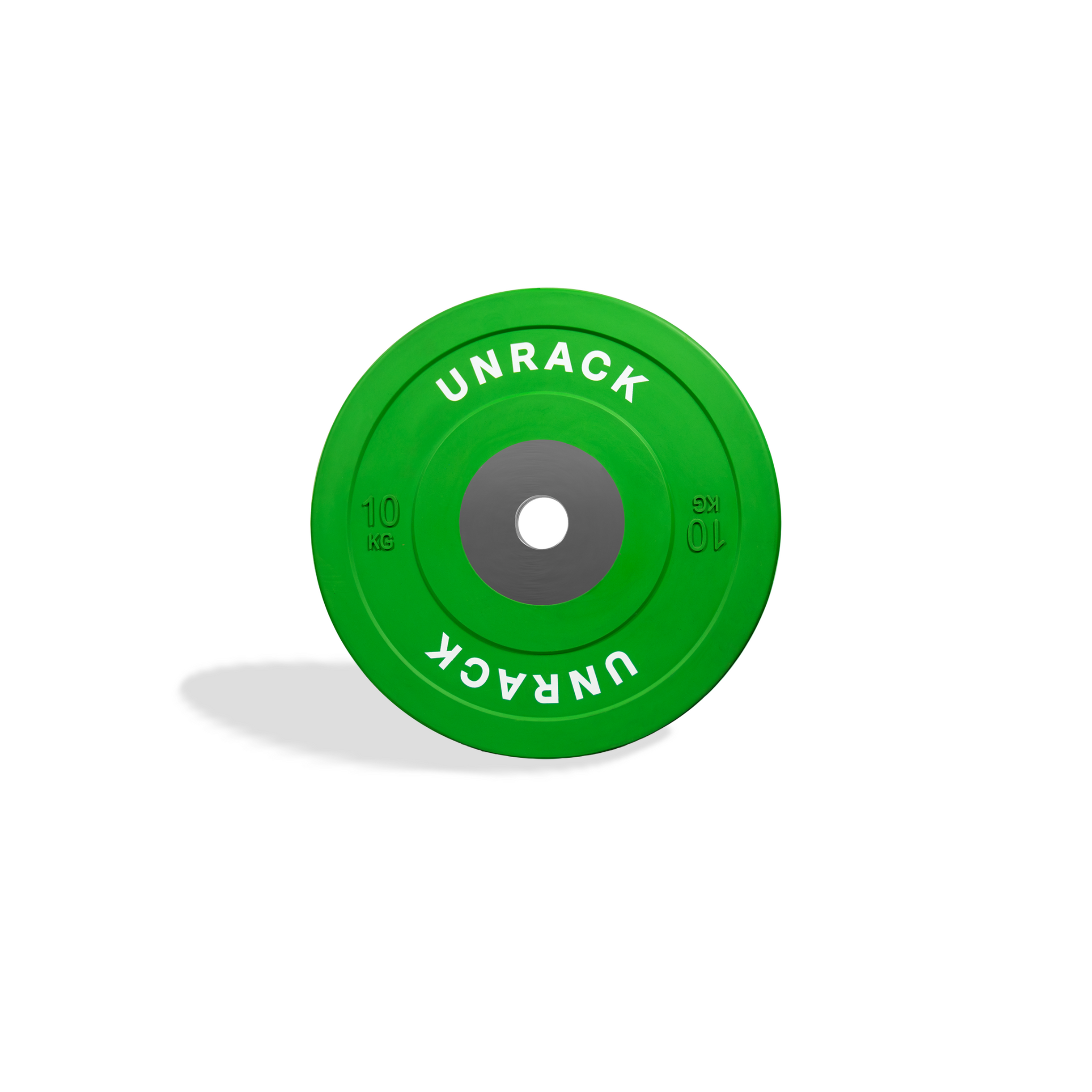 Unrack Competition Style Bumper Plates – Thin IWF spec, Steel Hub