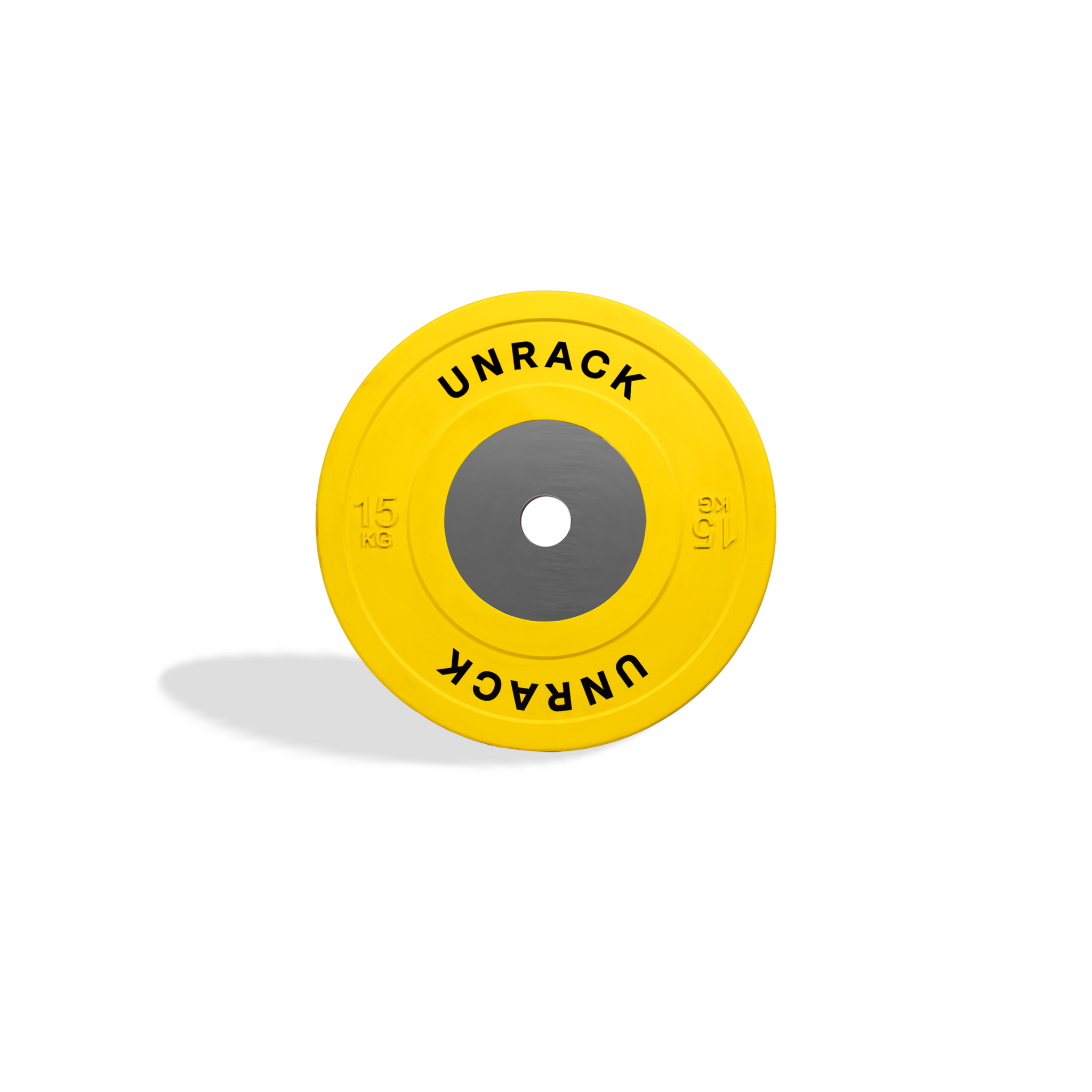 Unrack Competition Style Bumper Plates – Thin IWF spec, Steel Hub