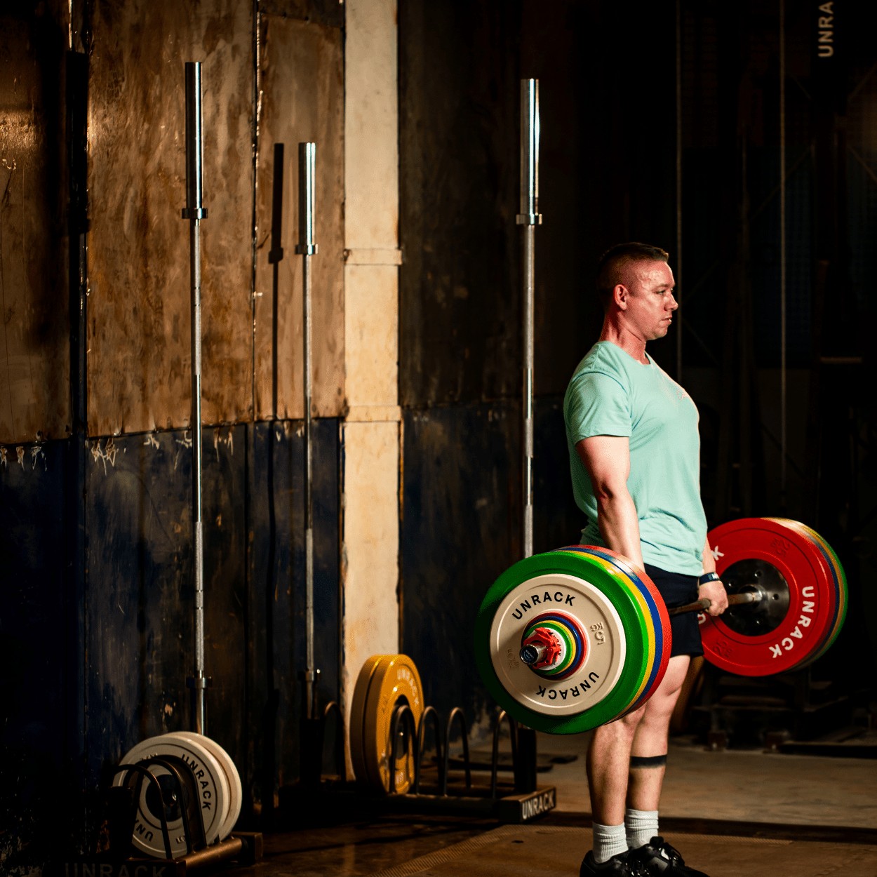 Unrack Hybrid Barbell - 15 or 20 KG olympic barbell, stainless steel - UNRACK