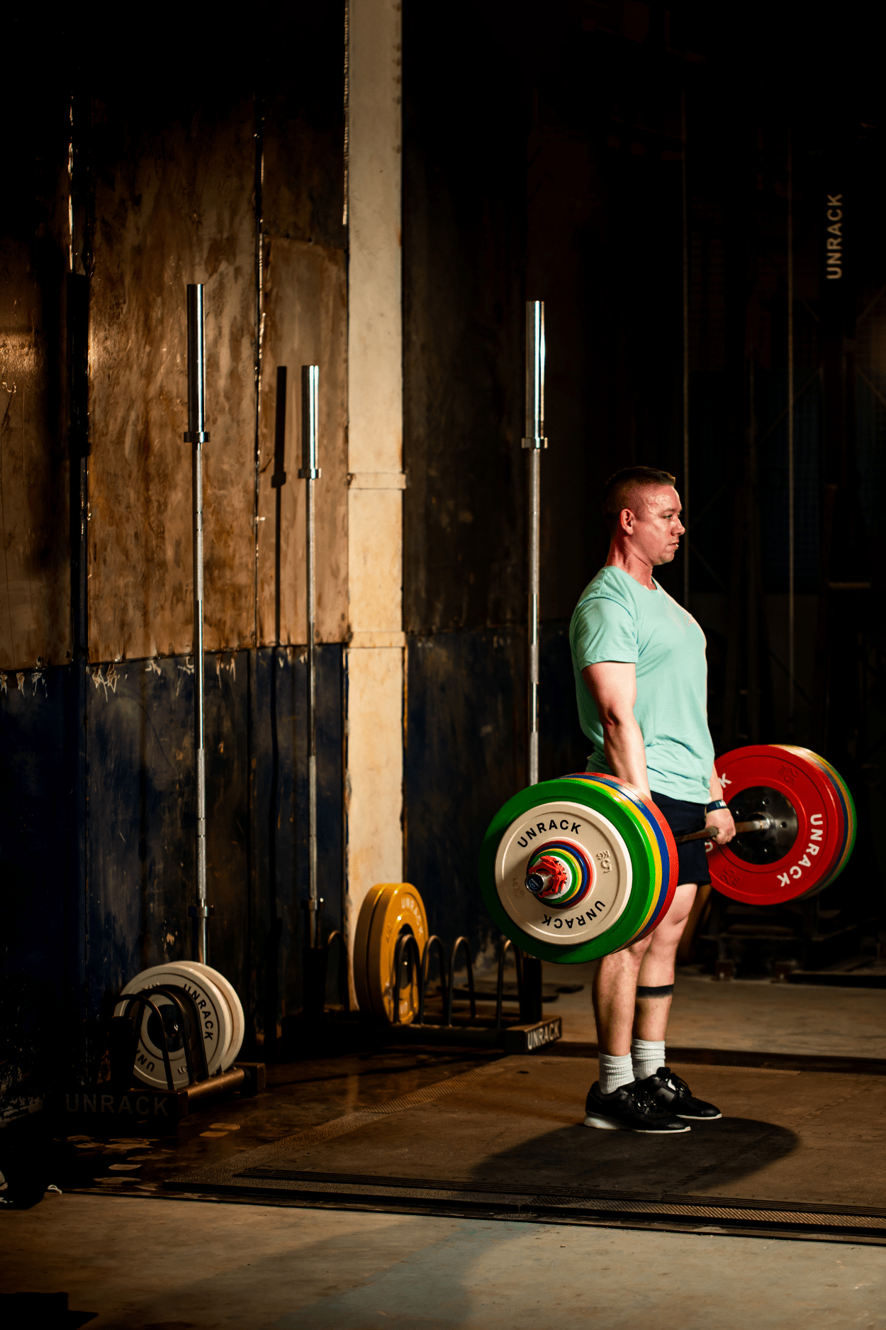 Unrack Hybrid Barbell - 15 or 20 KG olympic barbell, stainless steel - UNRACK