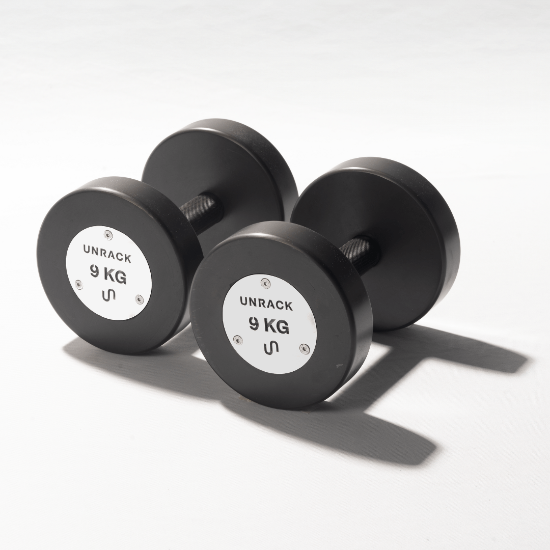 Unrack NoChrome Steel Dumbbells – 1–10 kg Pairs - UNRACK