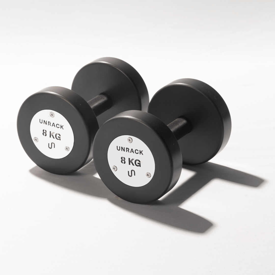 Unrack NoChrome Steel Dumbbells – 1–10 kg Pairs - UNRACK