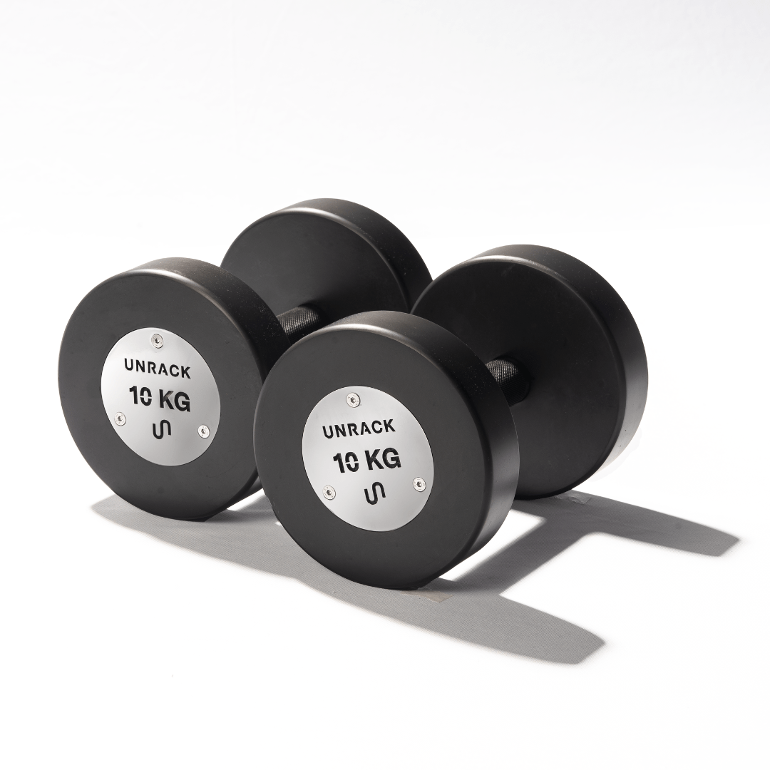 Unrack NoChrome Steel Dumbbells – Even Set (2/4/6/8/10 KG pairs) - UNRACK