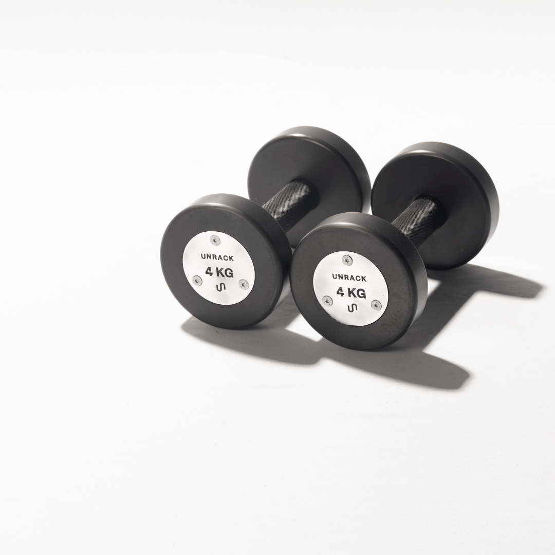 Unrack NoChrome Steel Dumbbells – Even Set (2/4/6/8/10 KG pairs) - UNRACK