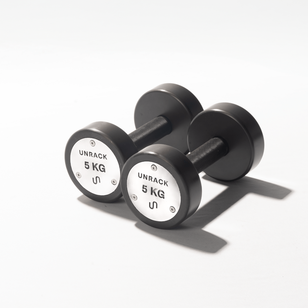 Unrack NoChrome Steel Dumbbells – Odd Set (1/3/5/7 KG pairs) - UNRACK