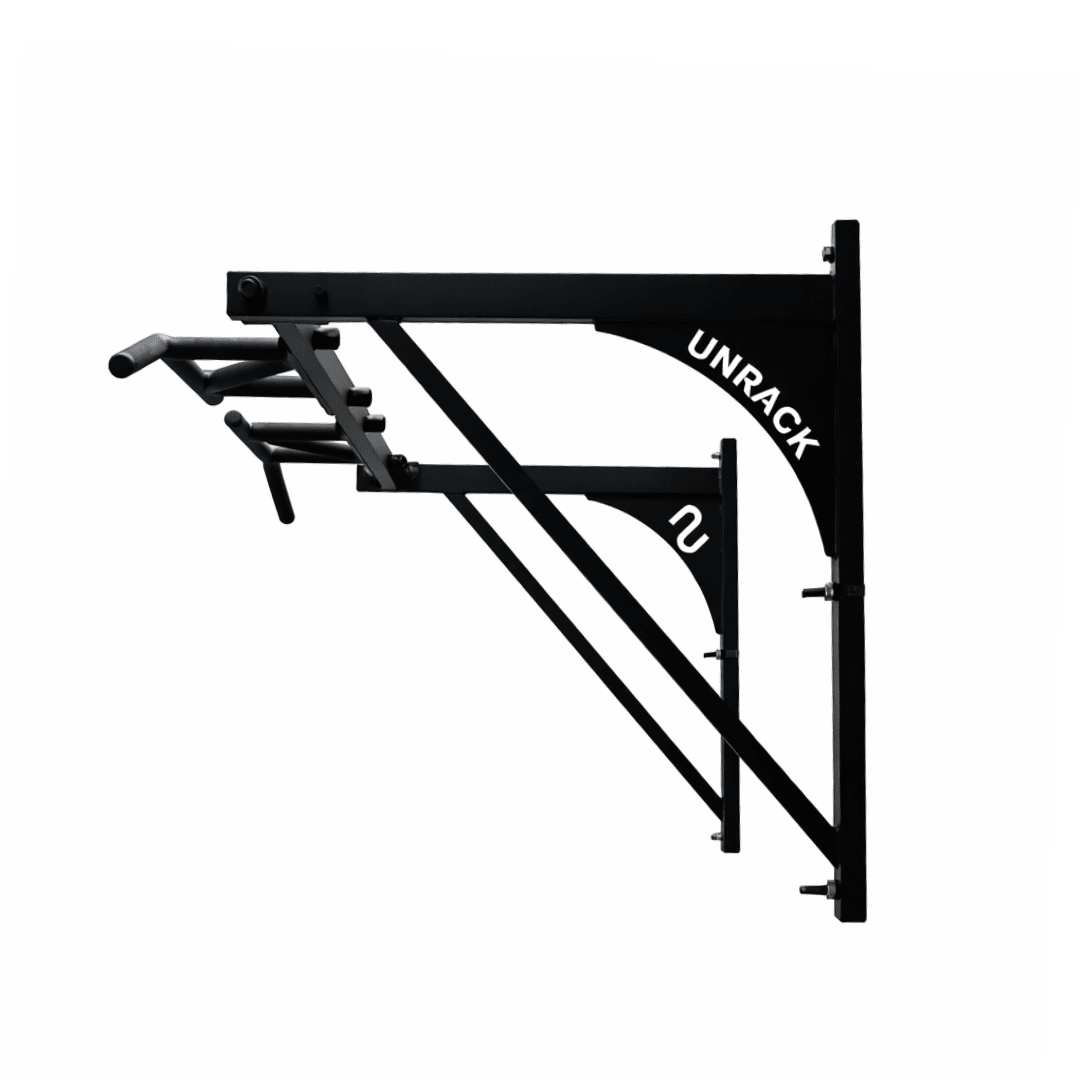 UNRACK Multi-Grip Wall Mounted Pull-Up Bar India | 150kg Load Capacity