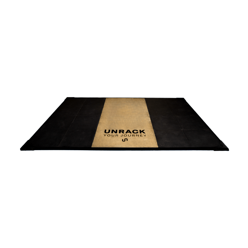 Unrack Weightlifting Platform – 2 × 3 m, Rubber + Wood - UNRACK